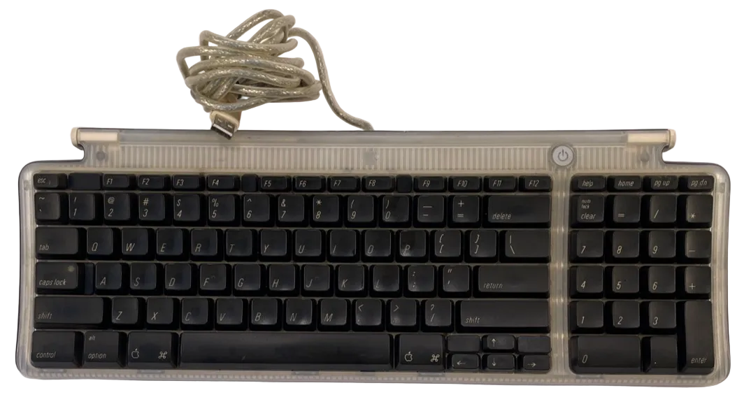 Apple USB Wired Keyboard Graphite Model Number: M2452 Vintage Circa 1999