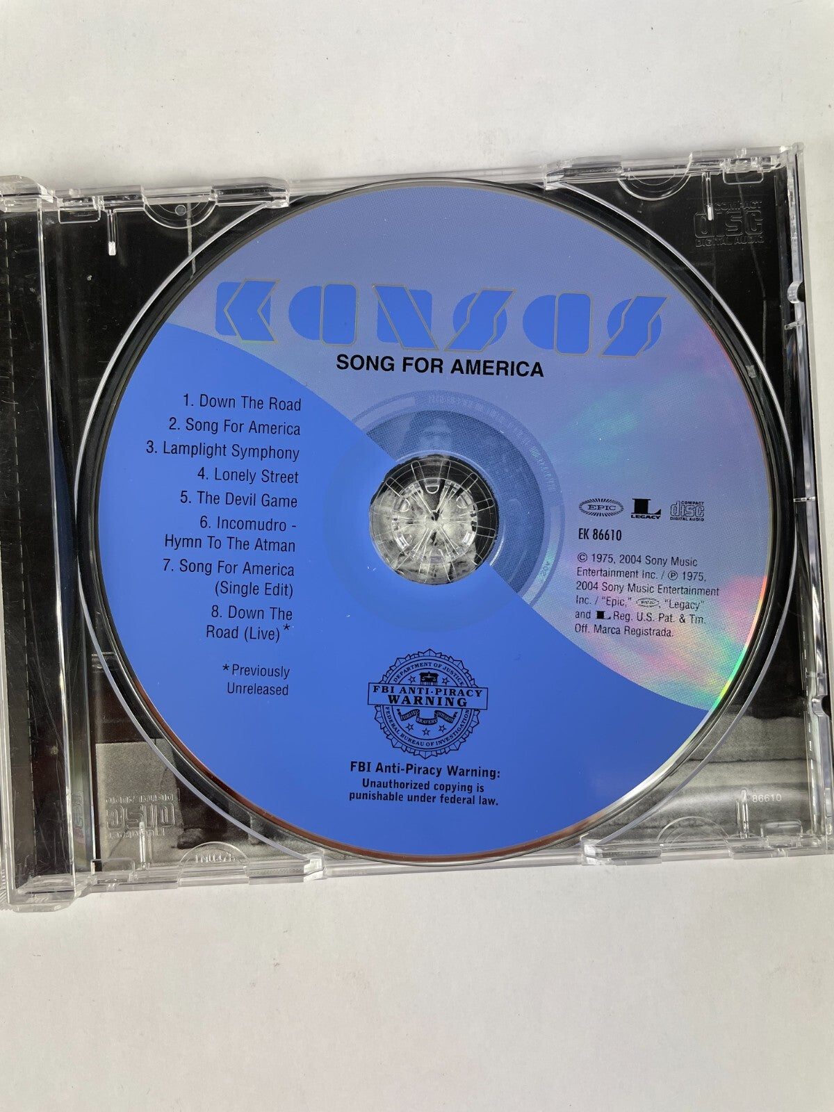  Kinsas Song For America Greatest Hits CD #7