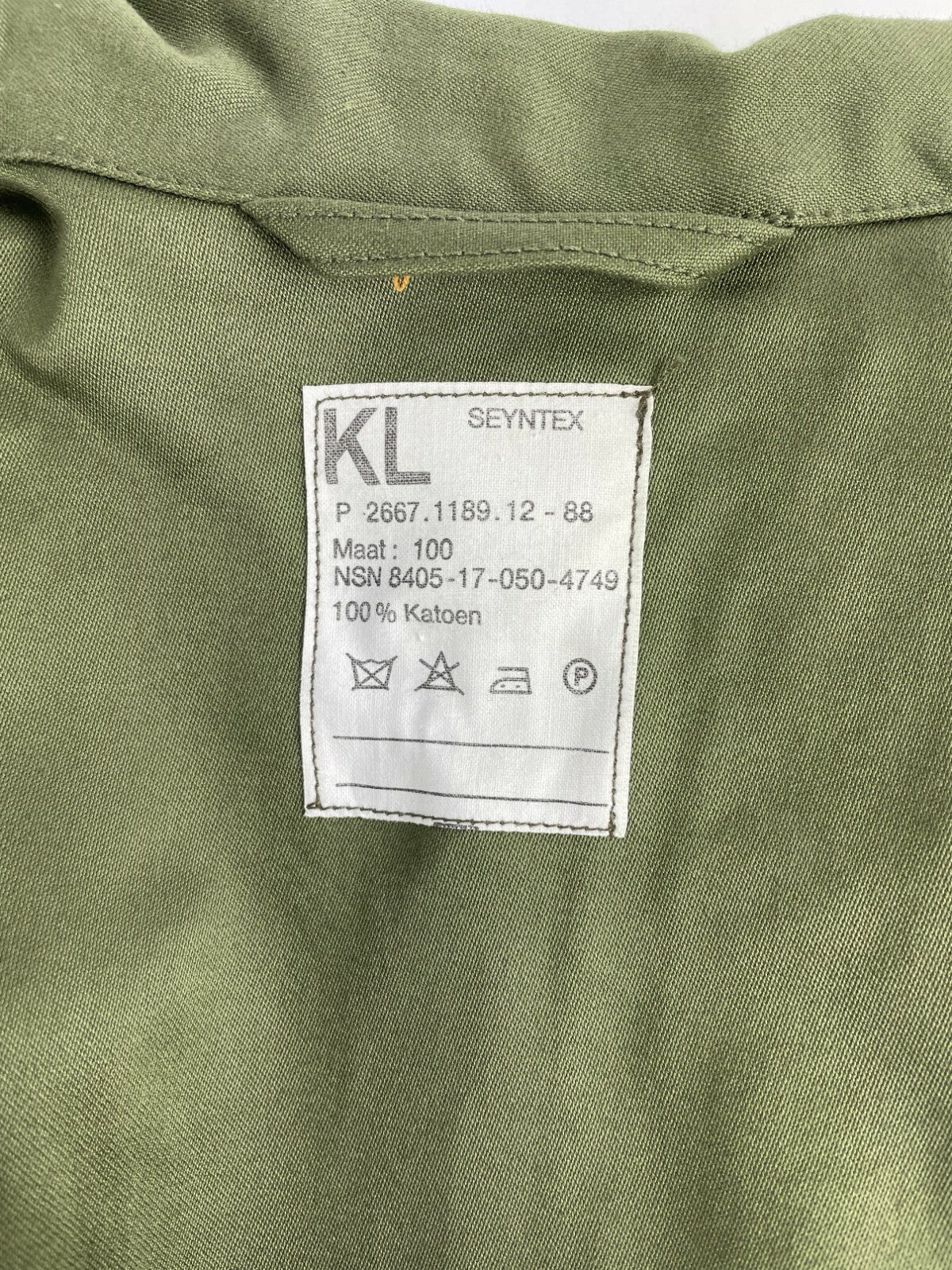 KL Seyntex Uniform/Battle Dress Medium Regular Waist 24 Sleeve 25 Shoulder 19 L2