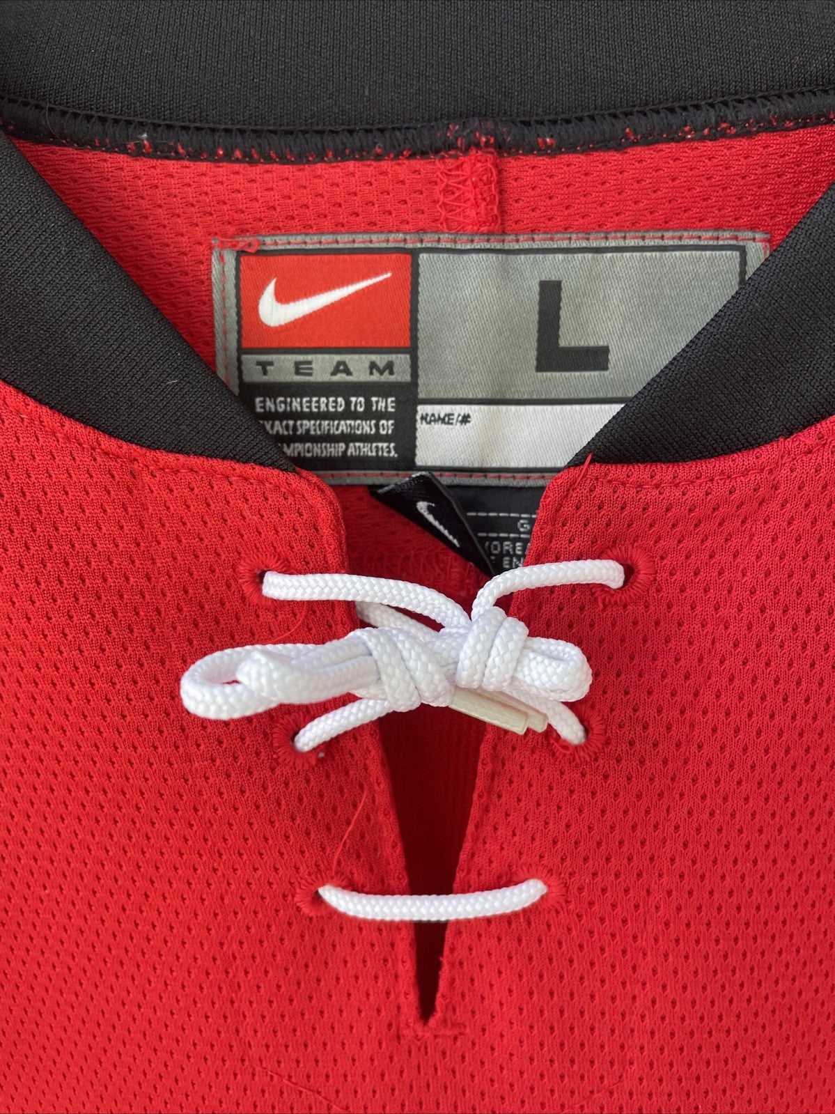 Nike Team Canada Vintage Hockey Jersey Maple Leaf Red White Black Adult Size L