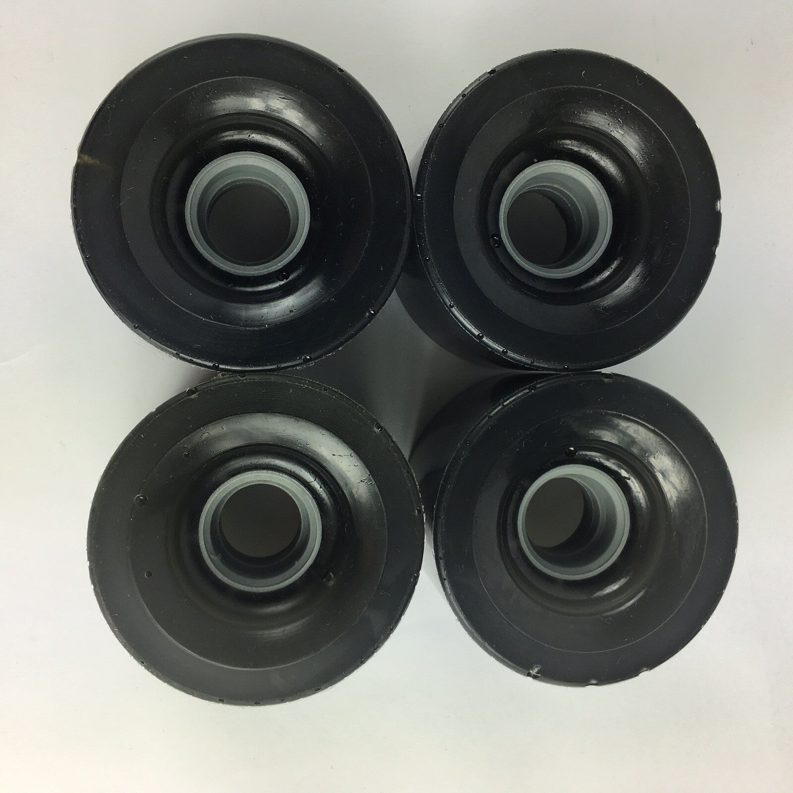 10 Sets 70mm x 50mm 78A Longboard Cruiser Wheels Smoke Black Clear USA Made