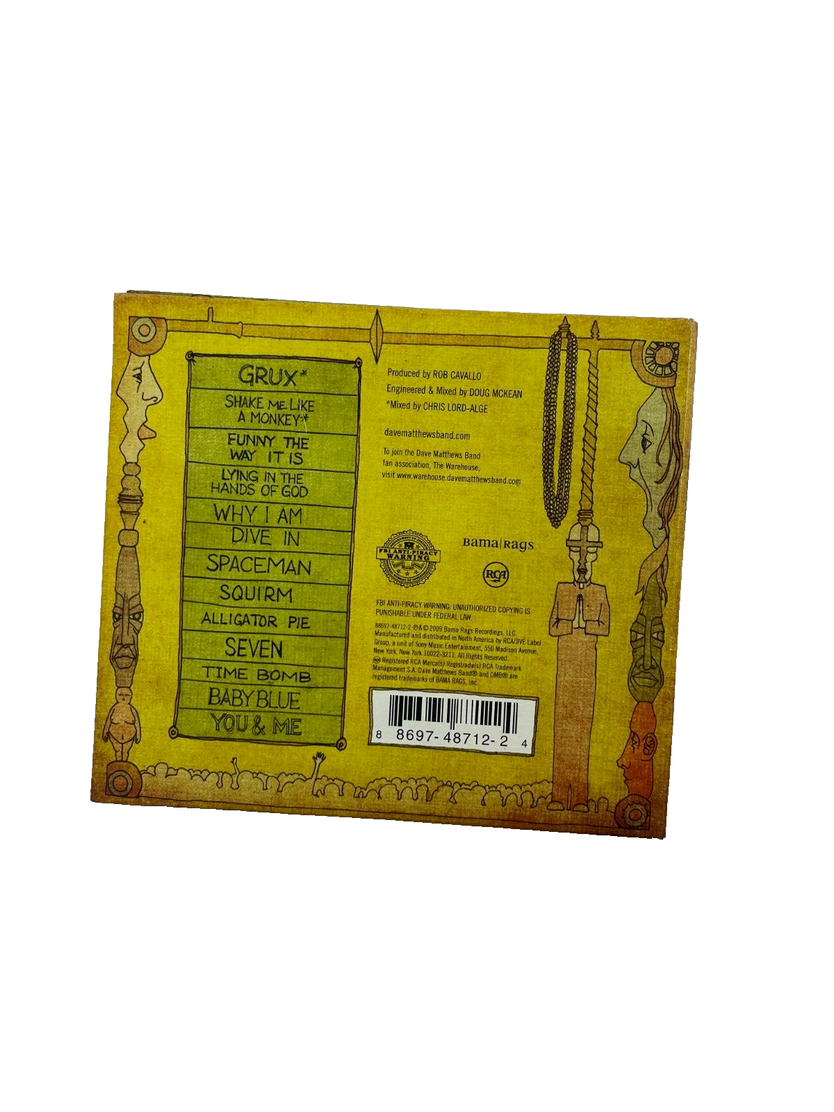 DMB Big Whiskey Groo Grux King Dave Matthews Band Shake Me Like A Monkey CD#73