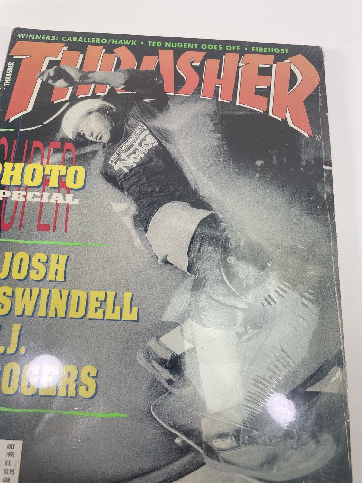 Thrasher Skateboard Magazine July 1991 Steve Caballero Cover Skateboarding - VGC