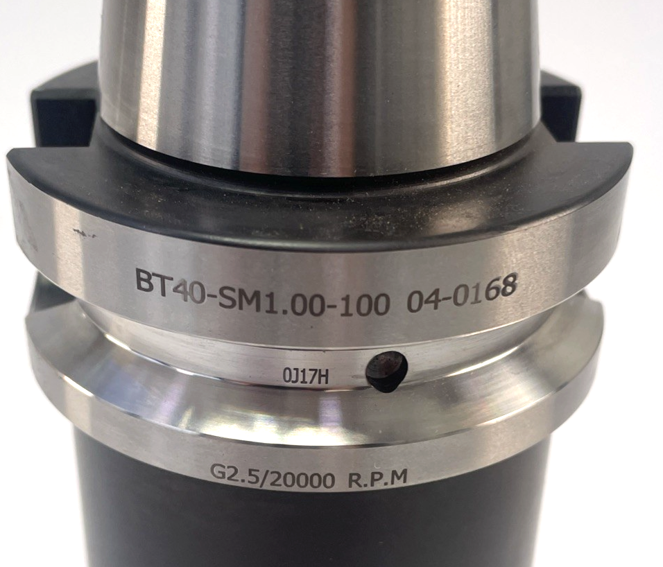 Haas BT40-SM1.00-100 Shell Mill Holder 20K RPM CNC Tooling 04-0168G2.5