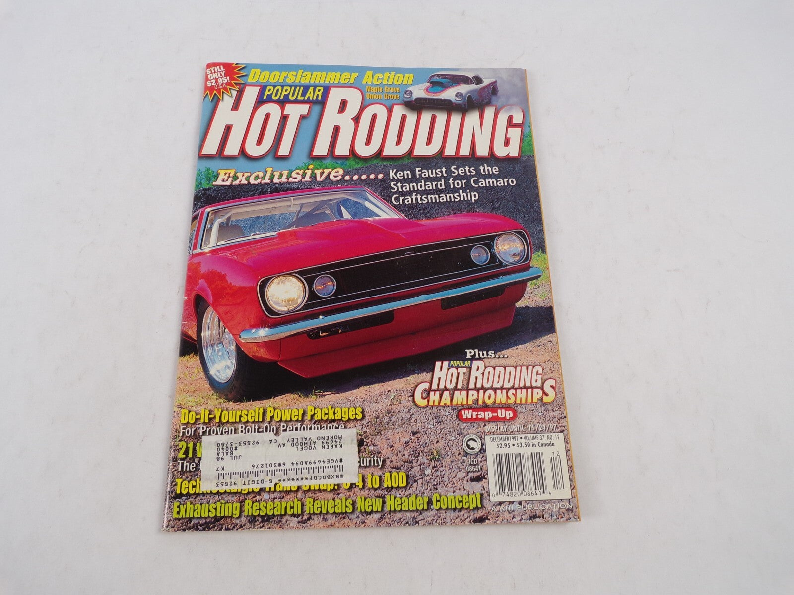 December 1997 Hot Rodding Magazine Doorslammer Action Exclusive Ken Faust Sets