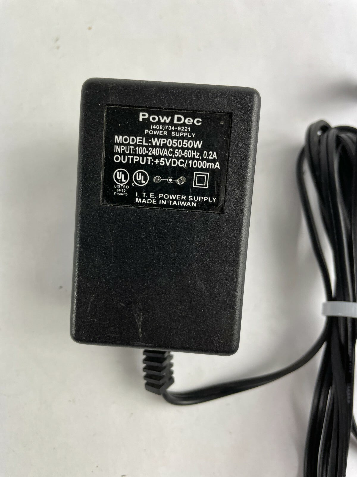 Genuine Pow Dec WP05050W Ac Adapter Output 5 V 1 A Power Supply Adapter A82