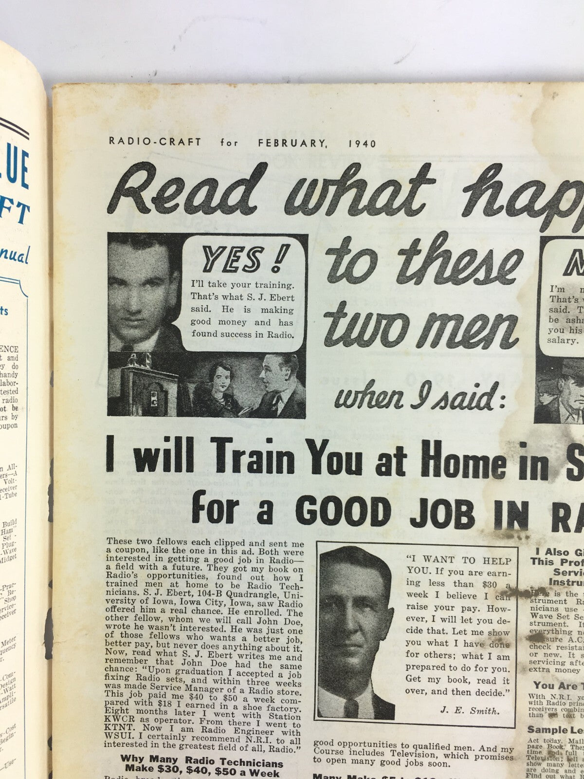 February 1940 Radio Craft Hugo Gernsback Magazine War Word Bullets Radio Blind