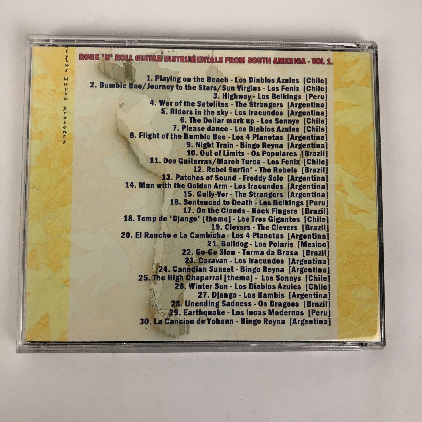 Rock n' Roll Guitar Instrumentals from South America Vol 1. CD Stylus 163  #32