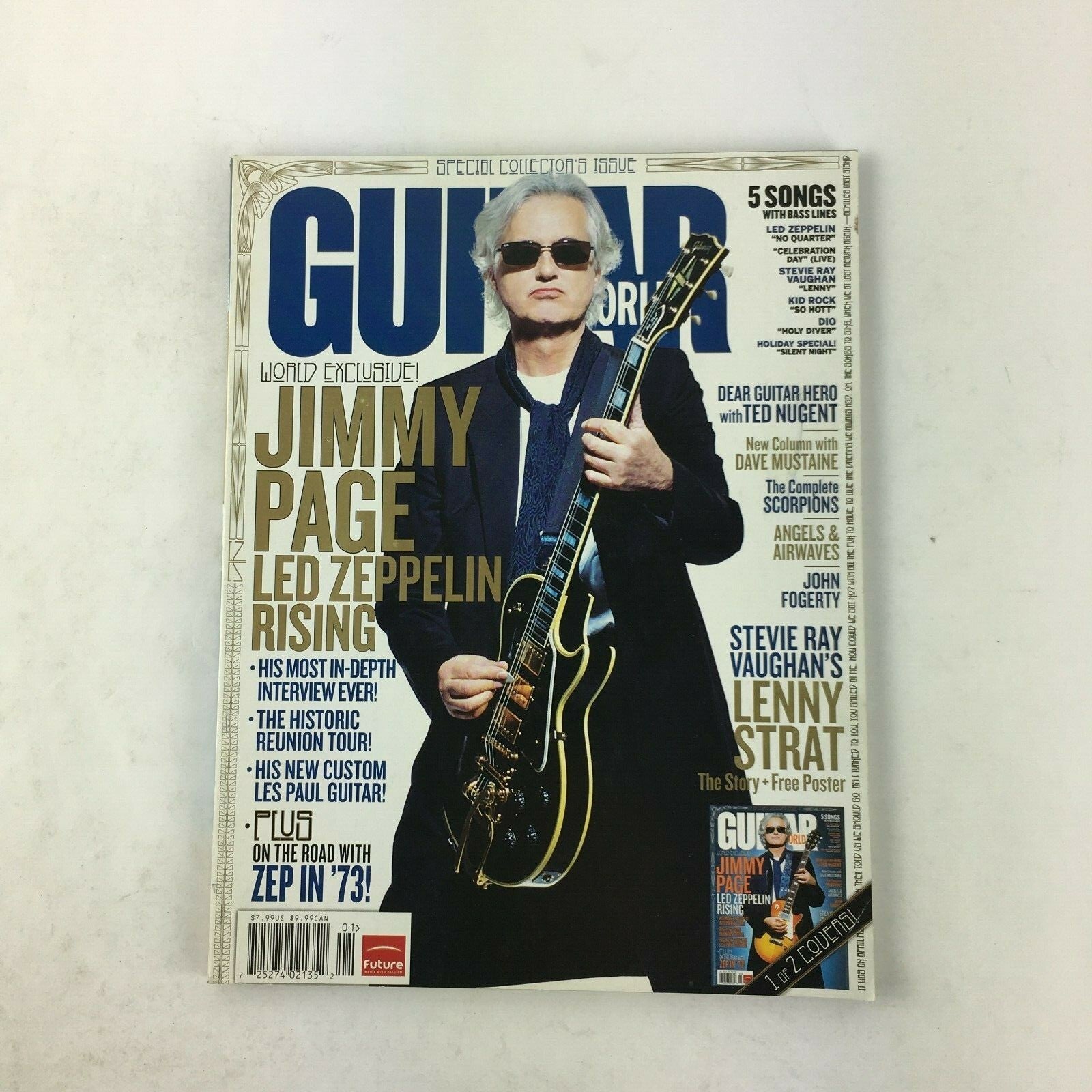 Guitar World Magazine Jimmy Page Led Zeppelin Rising Lenny Strat Stevie Ray