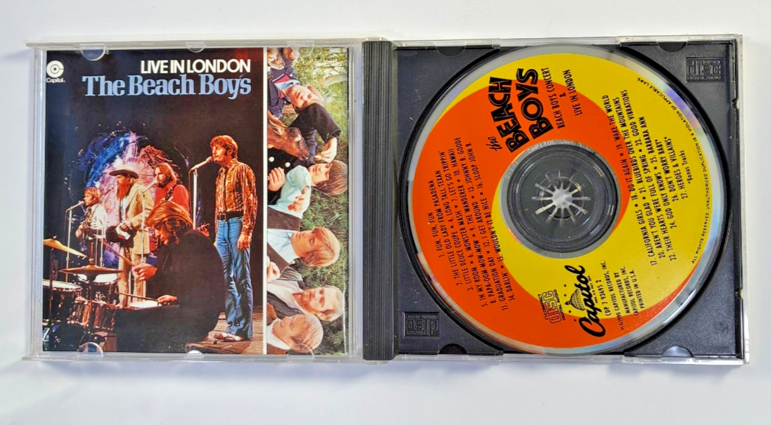 The Beach Boys - Concert & Live In London CD Capitol 1990 2in1 Remastered