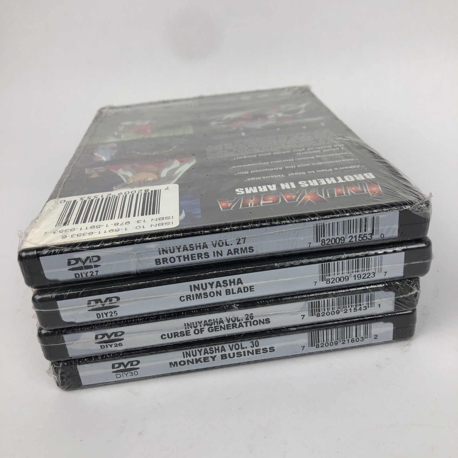 4 x Inuyasha Anime DVD Lot Crimson Blade Monkey Business + + Brand New Sealed 