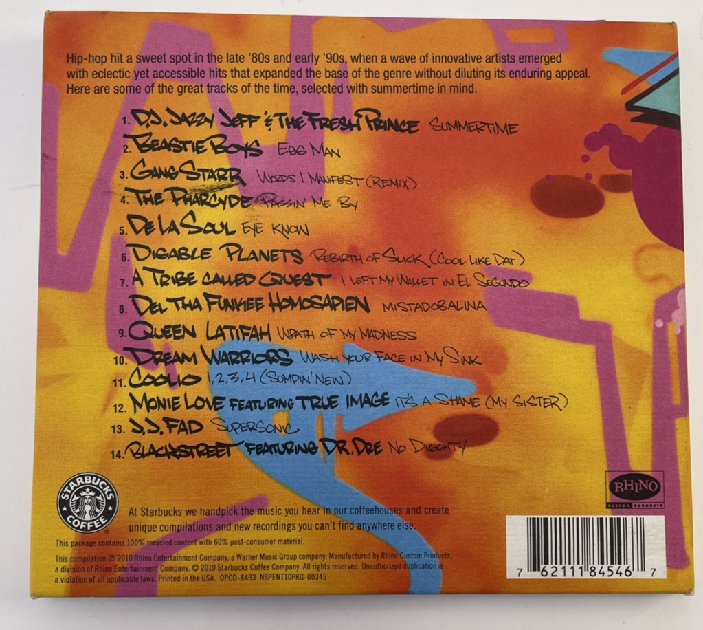 Back In The Day CD 2010 Starbucks Compilation Hip Hop Rhino Records Various #45