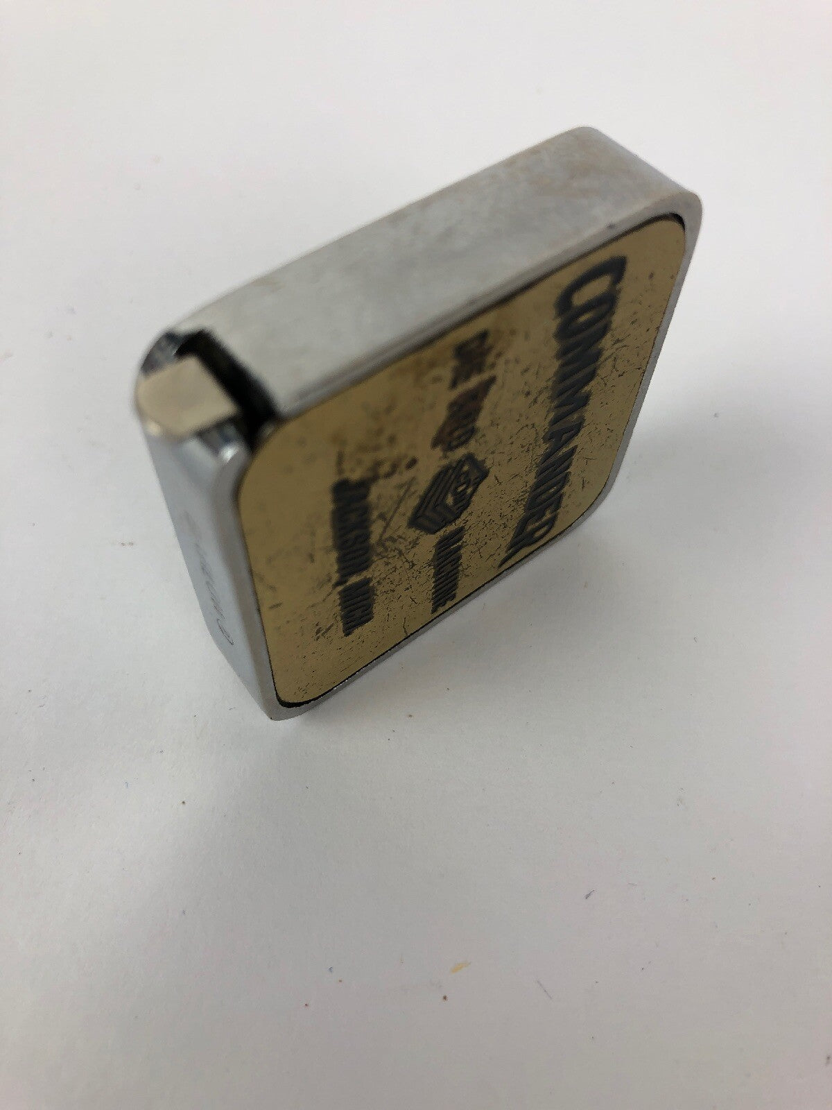 Vintage COMMANDER DIE SND MACHINE Jackson MICH Advertising Barlow Measuring Tape