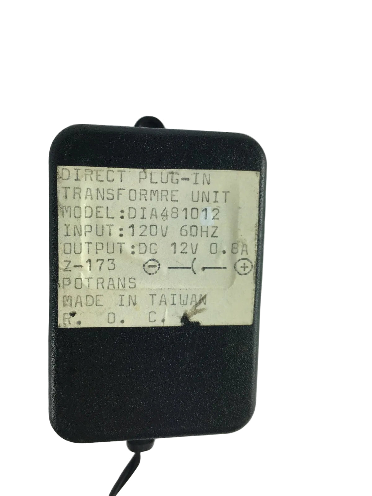 Genuine Adapter DIA481012 Output 12 V 800mA Power Supply Adapter A42