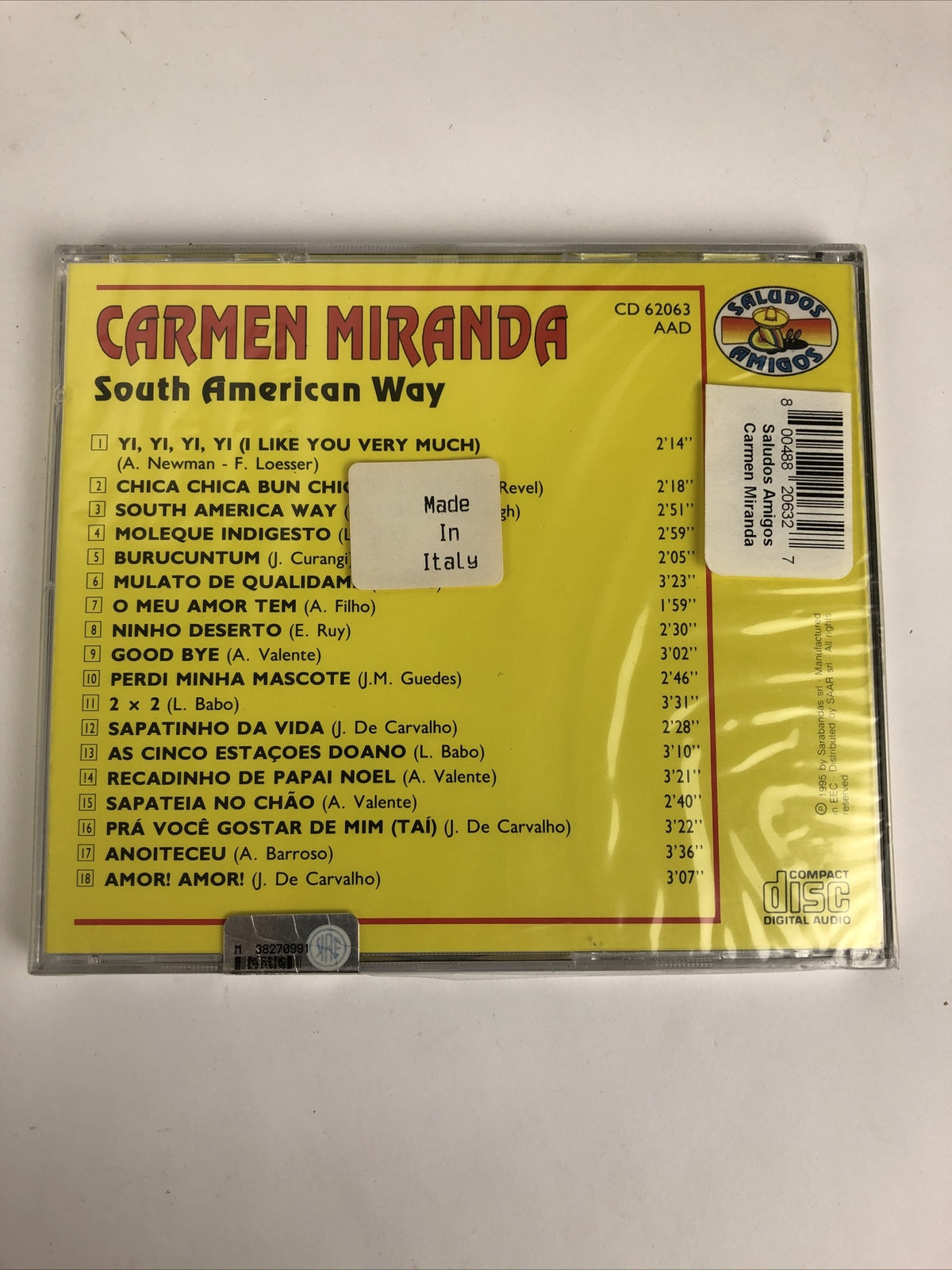 Carmen Miranda  South American Way - Chica Chica Bun Chic (CD) Italian Import #1