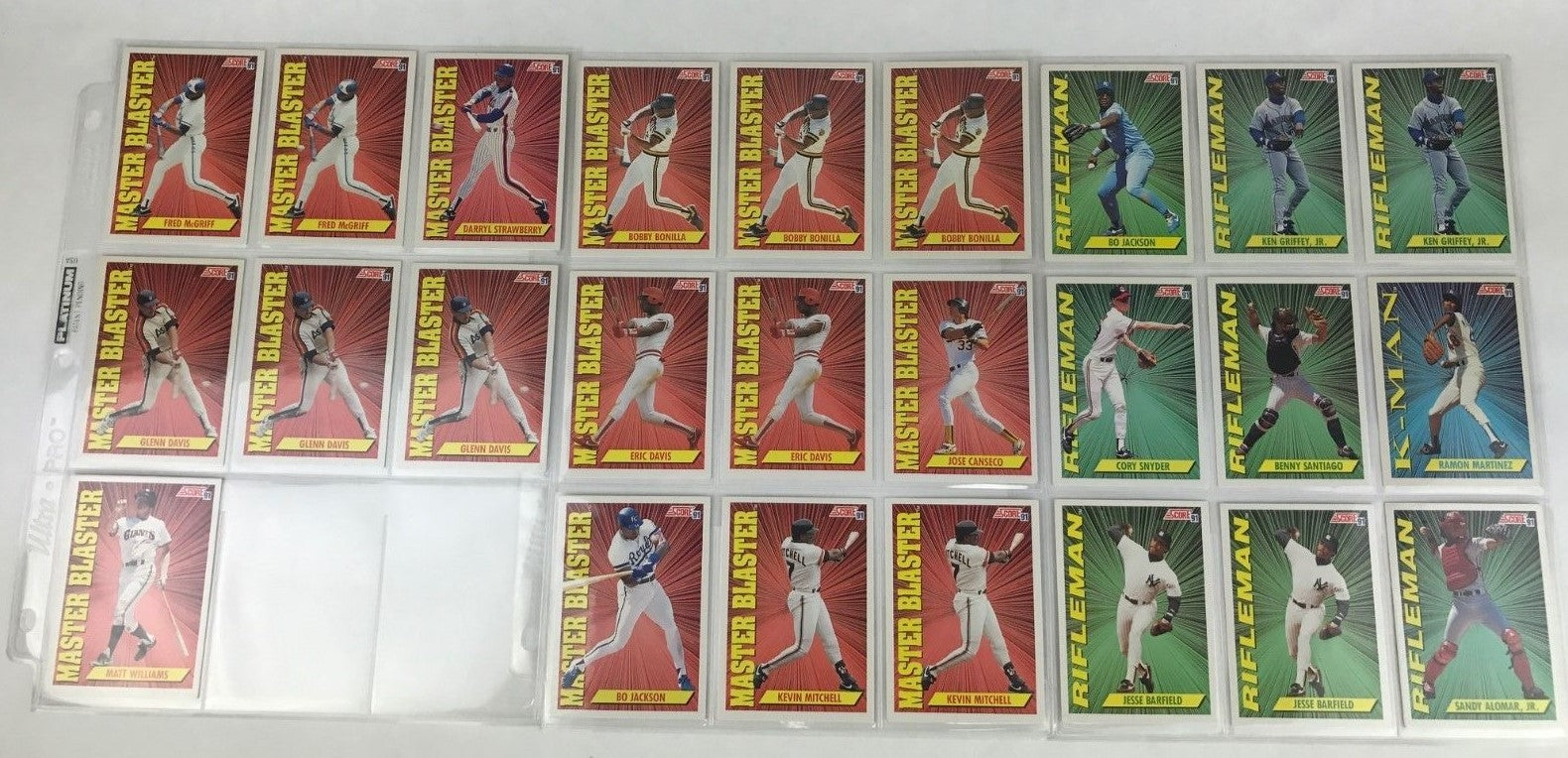 1991 SCORE dream team the franchise rifleman k-man master blaster 213 cards lot
