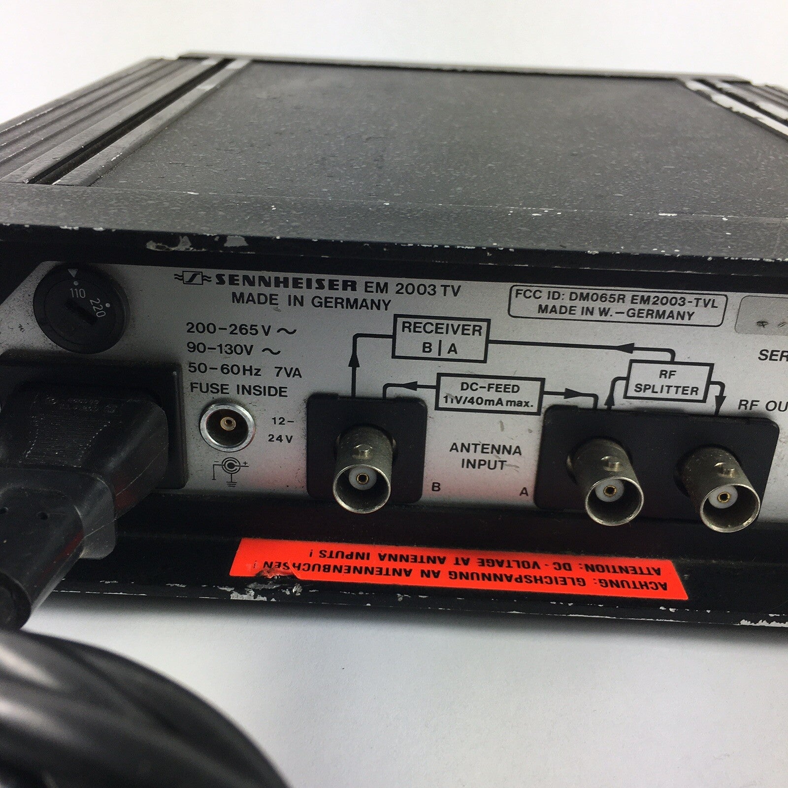Sennheiser Mikroport EM2003 RF-Diversity Receiver WIRELESS MICROPHONE System 