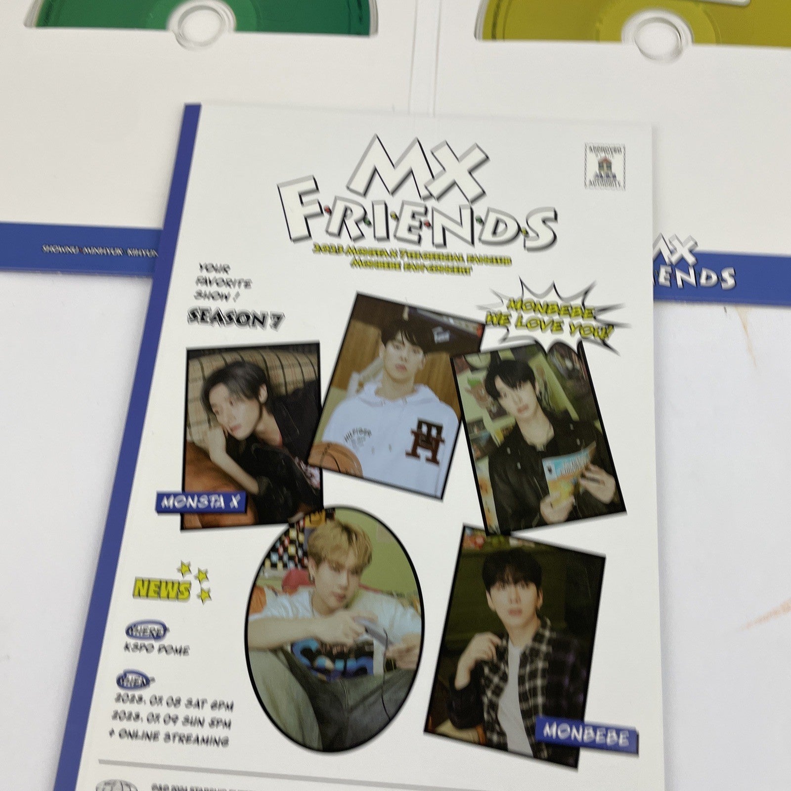 MONSTA X @ With Monbebe 7th Official Fan Concert - MX FRIENDS 4 Disc Set 2024