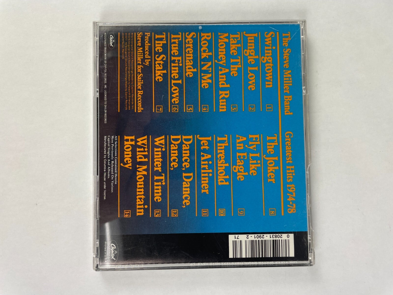 Steve Miller Band Greatest Hits 1974-78 CD #7