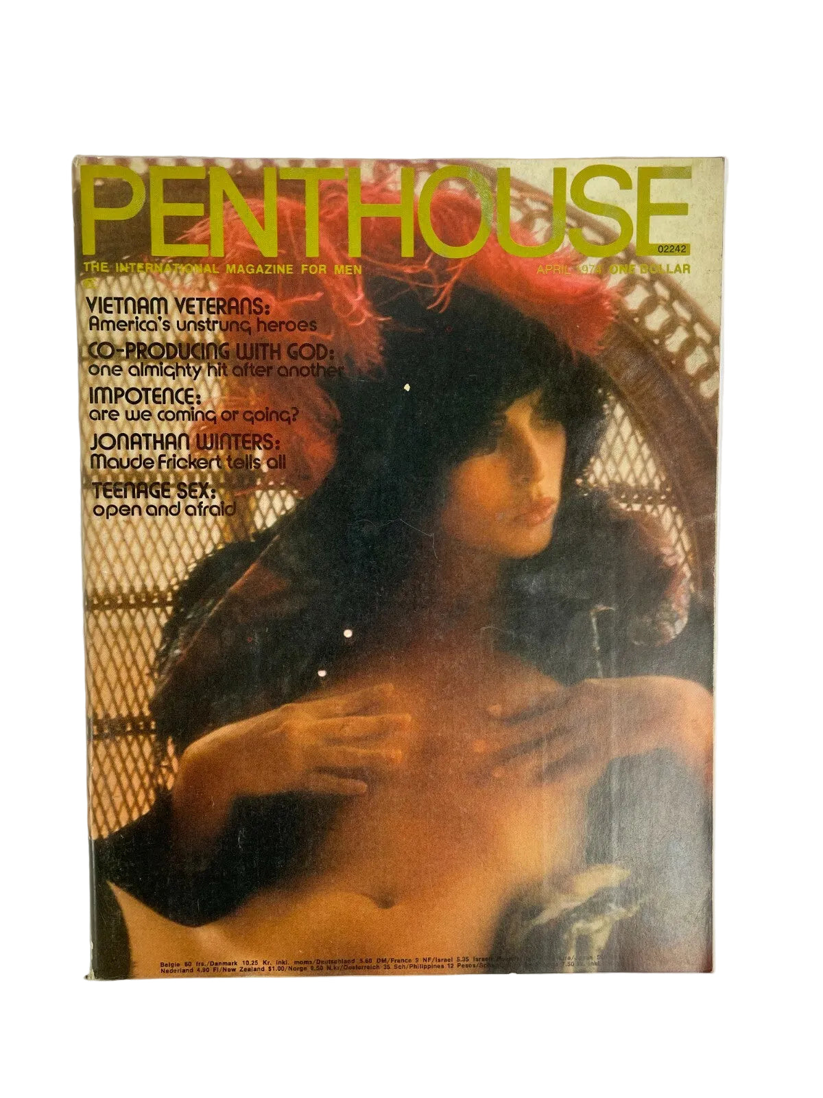 April 1974 Penthouse Magazine Co-Producing With God Jonathan Winters Impotence