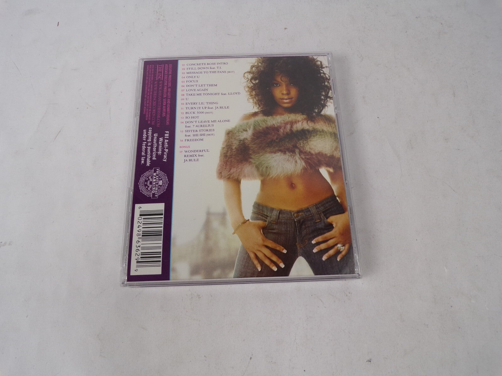 Ashanti Concrete Rose Intro Still Down Message To The Fans Only U Focus CD#62