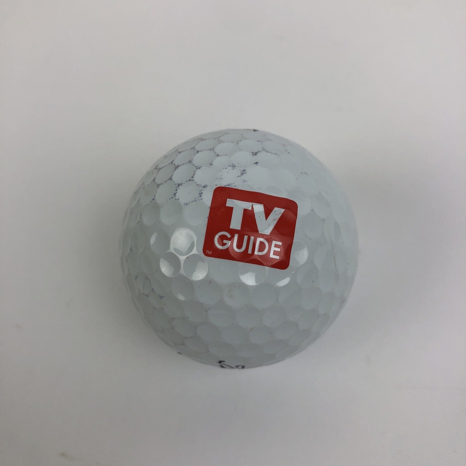 TV Guide logo Titleist Pro V1 golf ball number 392 rare promotional advertising collectible golf memorabilia display item