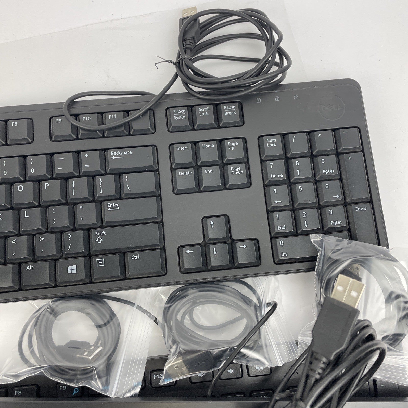 Dell Multimedia Wired Keyboard (s) - Black Lot of 5 - 2 x KB216 - 3 x KB4021 VGC