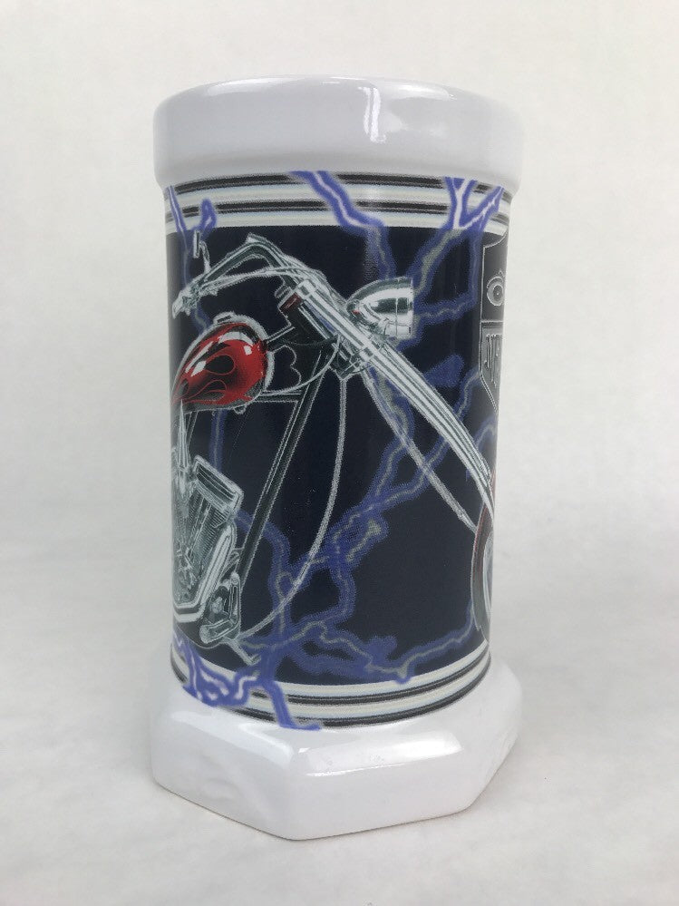 Motorcycle Orange County Choppers Porcelain Beer Stein Mug Tankard 2005 New York