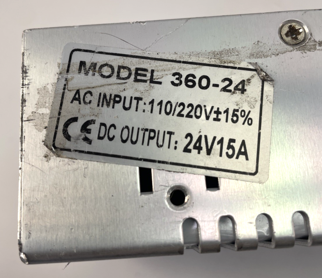 24V 15A 360W, DC Universal Regulated Switching Power Supply 360-24