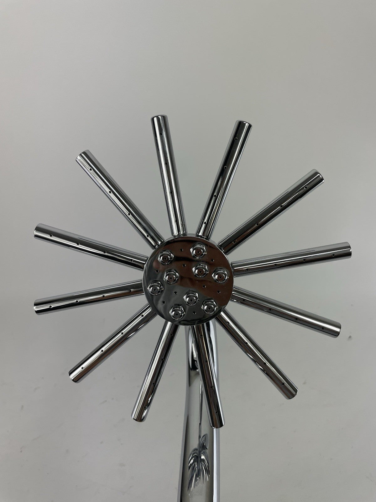 Polished Bathroom Shower Heads Rainfall Overhead Top Shower Sprayer 10 arms