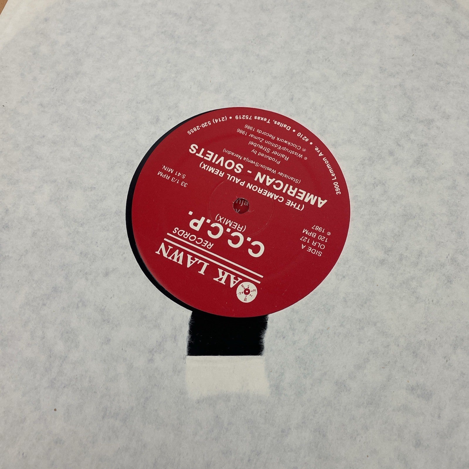 CCCP American - Soviets The Cameron Paul Remix OLR-127 12" Single Record -NM