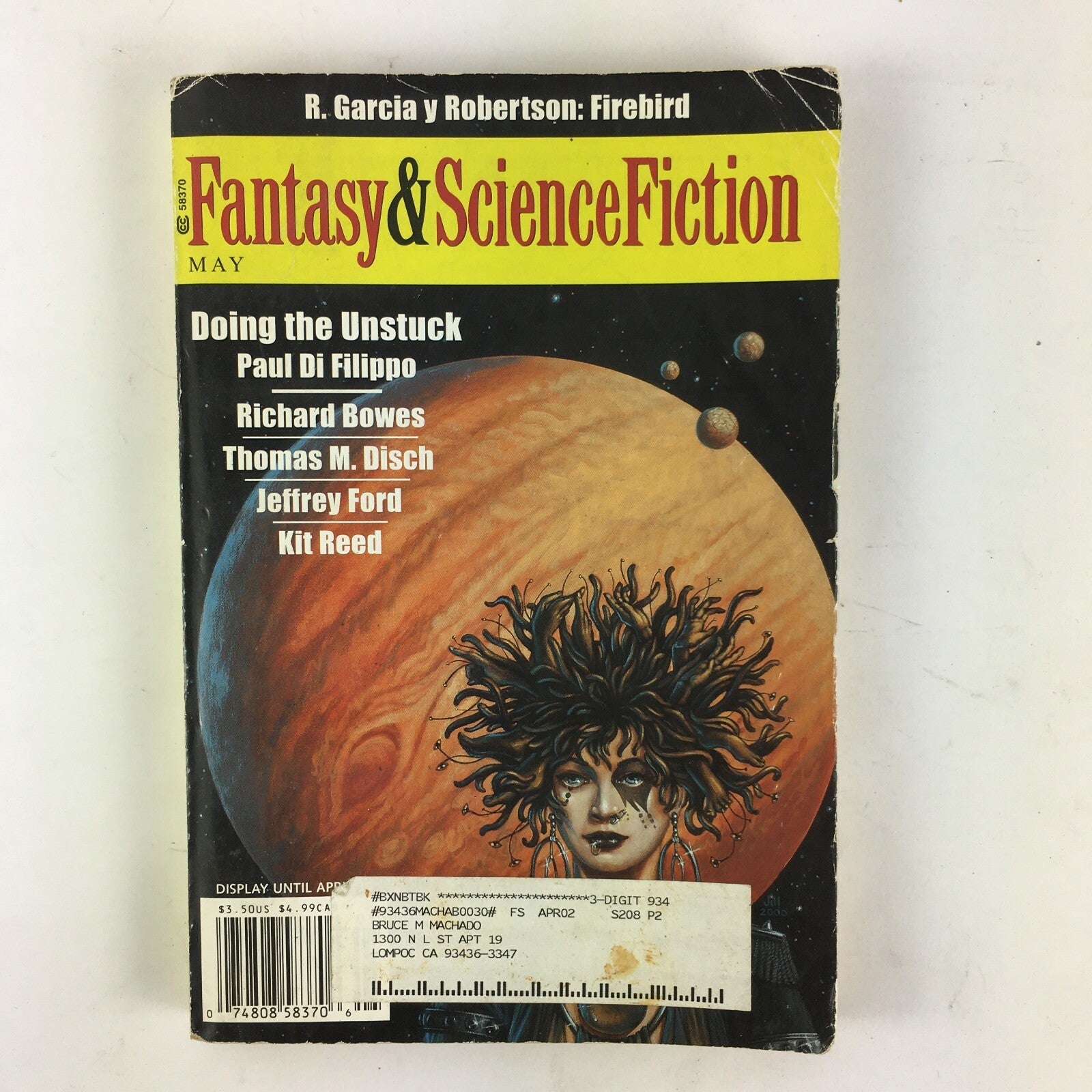 May Fantasy & Science Fiction Magazine Doing the Unstuck PaulDi Filippo Kit Reed