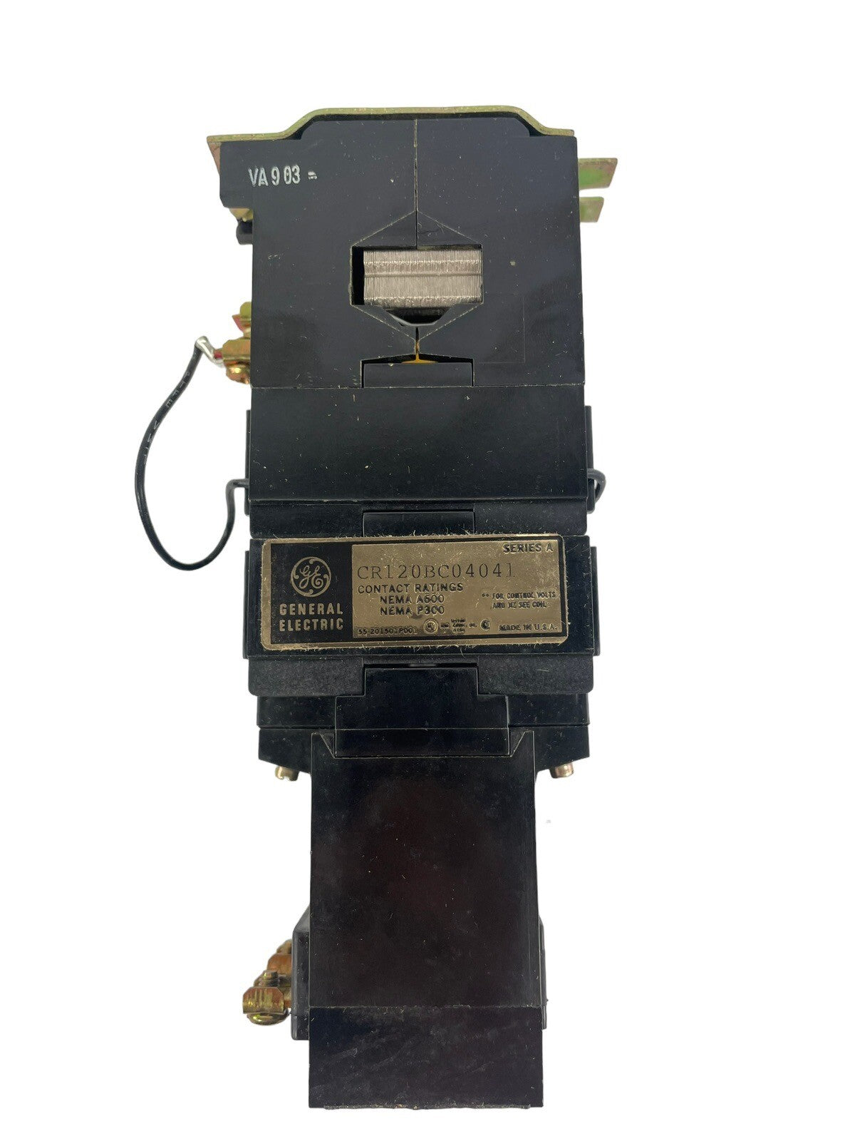 GENERAL ELECTRICAL GE INDUSTRIAL LATCHED RELAY 600V  10AMPS  CR120BC SERIES A