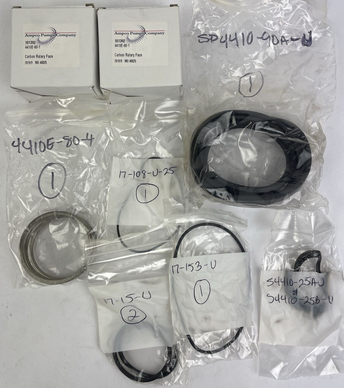 Ampco Complete Set of Wearable Parts Gaskets Seals Spring for AC+4410 Type "E"
