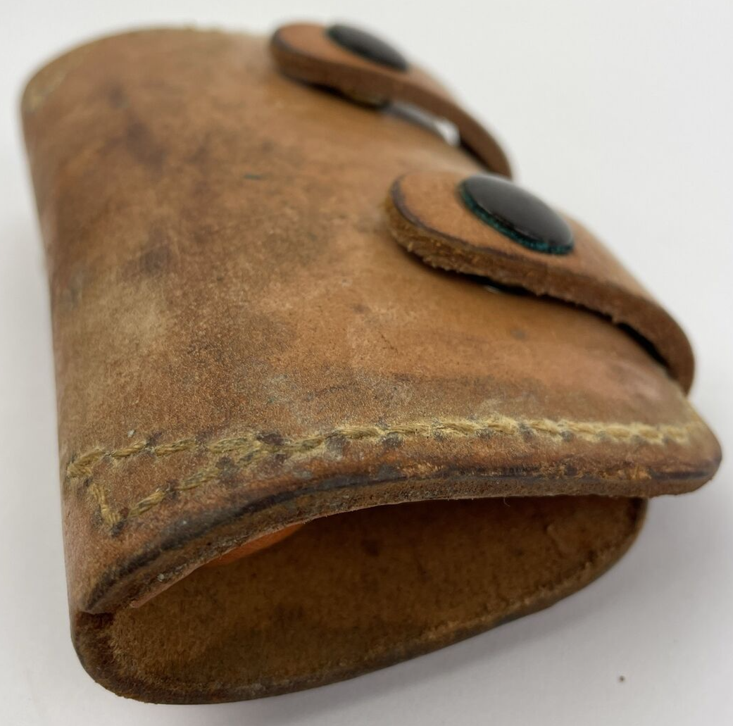 Vintage Ruff'n Ready Leather Belt Drop Snap Pouch Model 223 Fishing Hunting LOOK