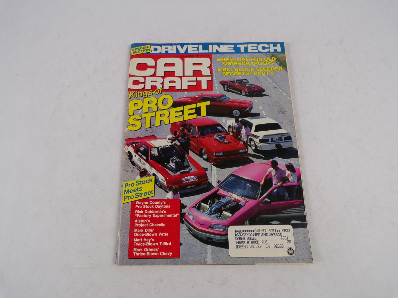 November 1988 Car Craft Kings Of Pro Street Drivene Tech New Life For Old Superc