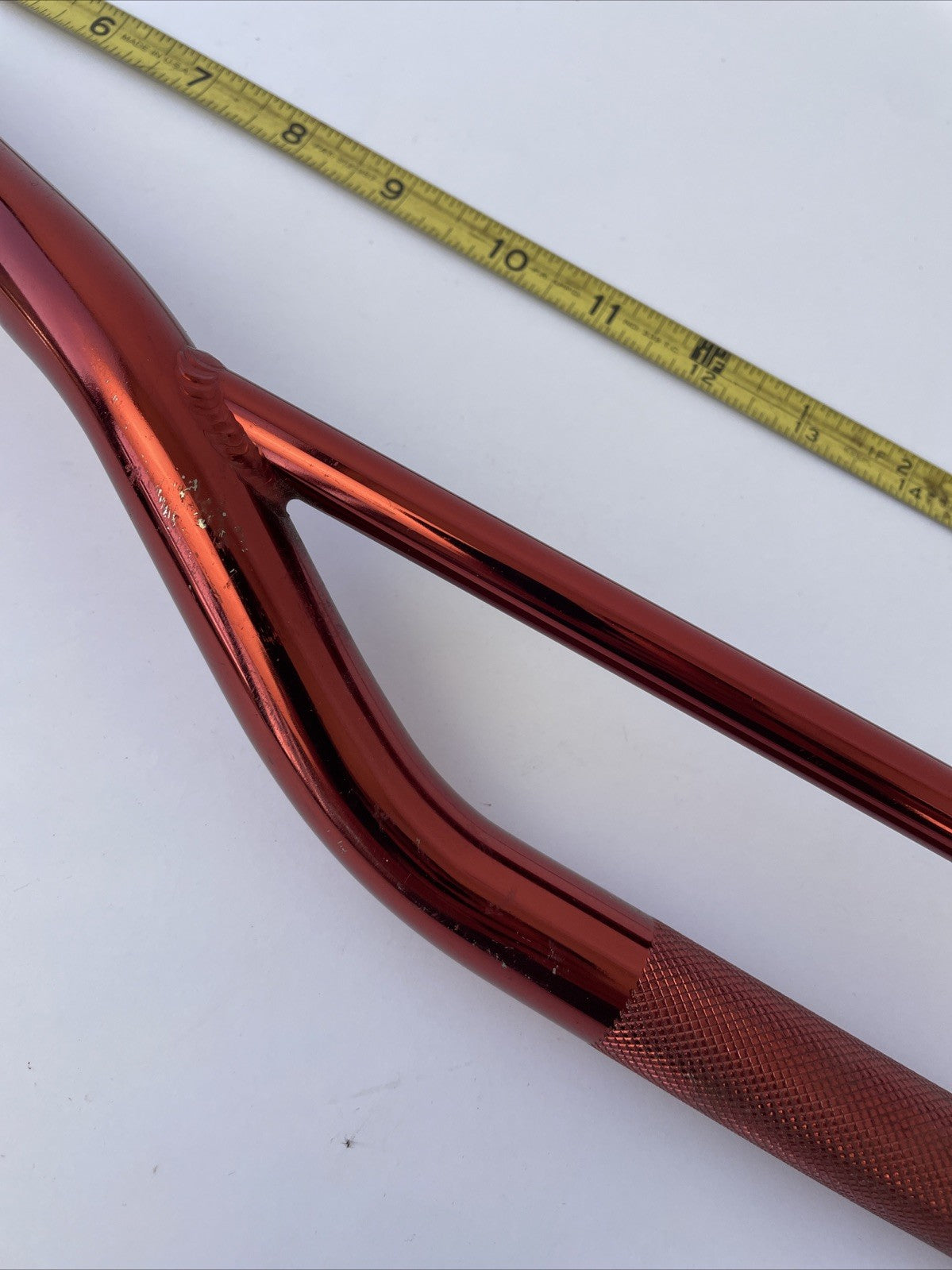 Emgo By WPS 7/8" Handlebar Low Buckhorn 18-95202 ALUM_STEEL BAR CL RED 31.5" NOS
