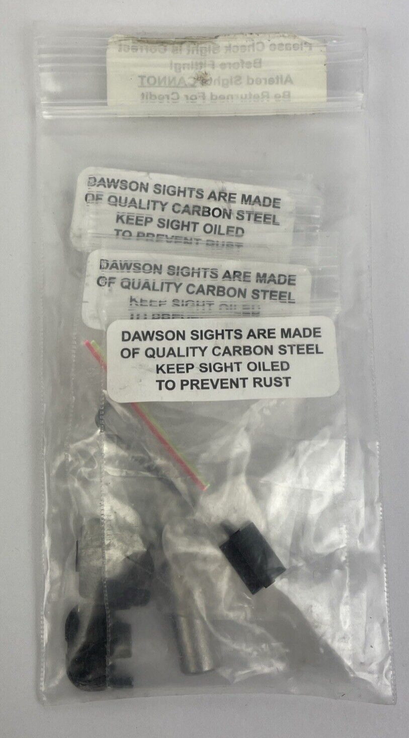 Dawson Fiber Optic Front and Rear Sight for Glock 17,19,34,45,47,49 - LOOK
