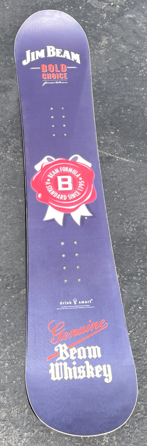 JIM BEAM Genuine Whiskey 152 cm Promotional Snowboard James B. Beam Bold Choice