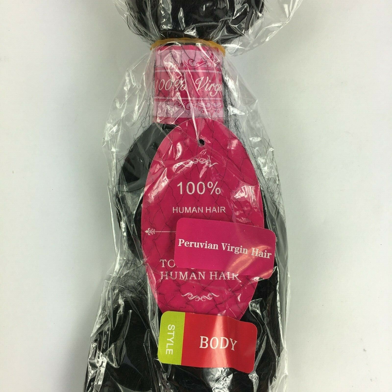 Brand new 16 inch Peruvian virgin hair body wave natural black A2