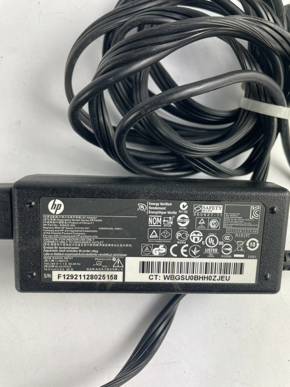 Genuine hp 608425-002 Ac Adapter Output 18.5 V 3.5 A Power Supply Adapter A95