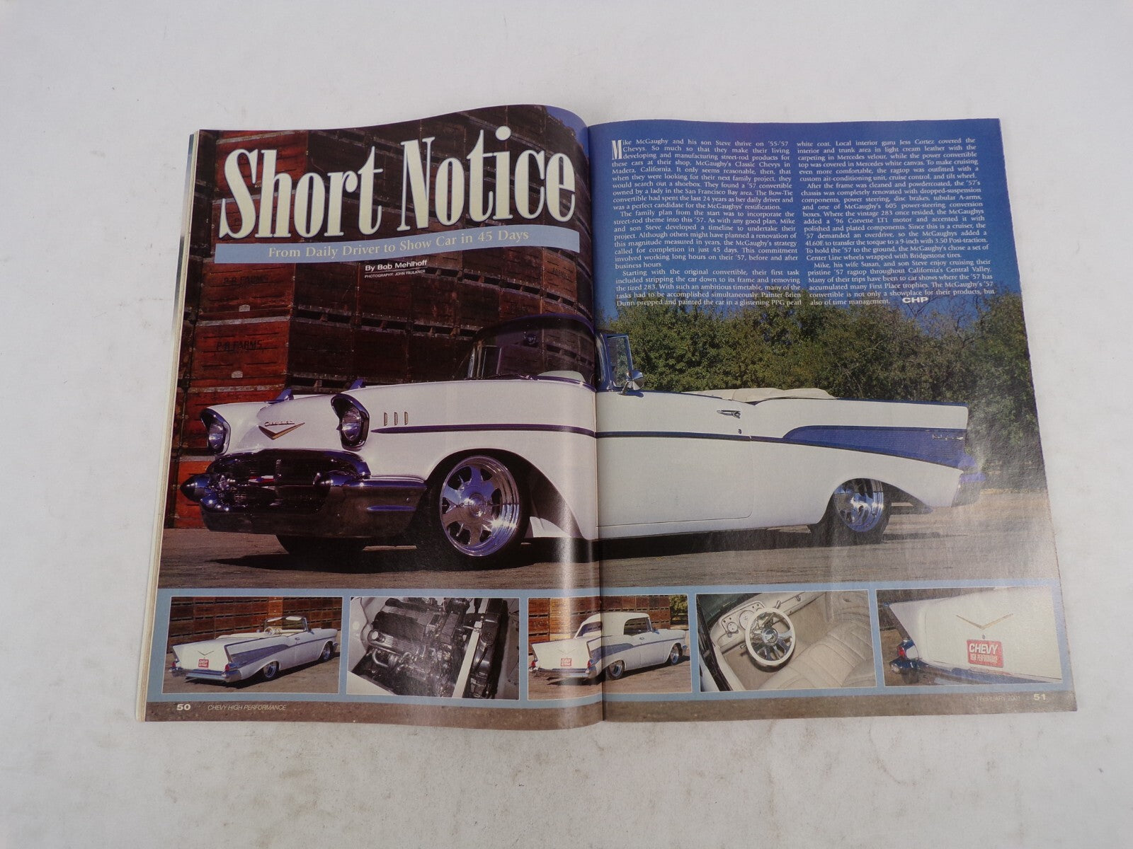 February 2001 Chevy High Performance Octane Game Power Facts Vs. Fantasy 5000 Mi