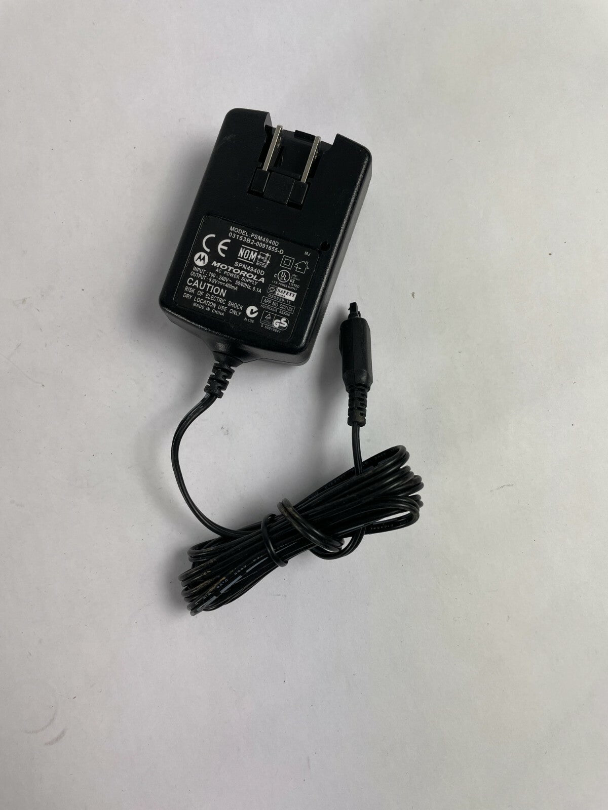 Genuine Motorola PSM4940D AC Adapter Output 5.9 V 400mA Power Supply Adapter A62
