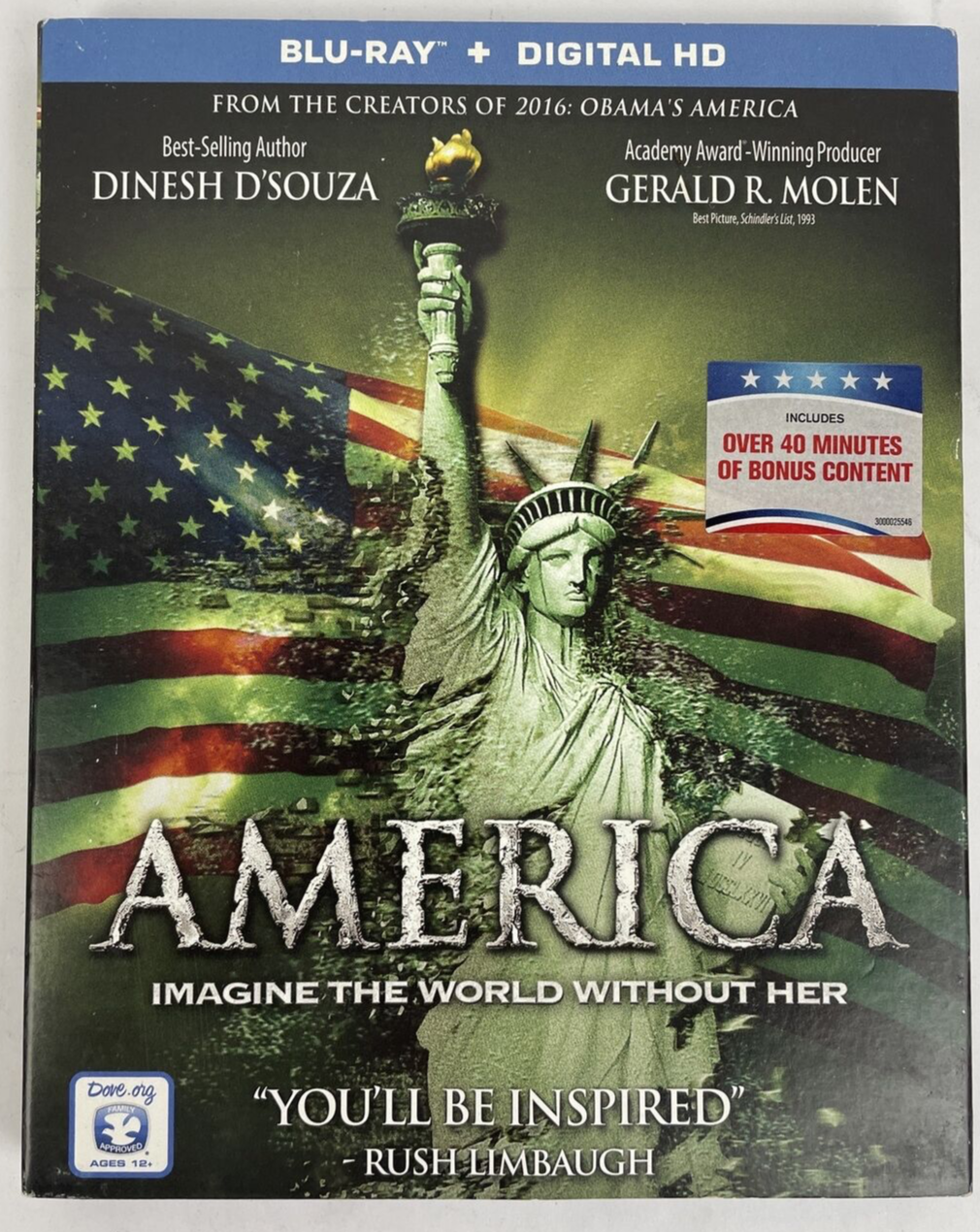 America : Imagine The World Without Her [ Blu-ray Digital HD ] w slip Cover NEW