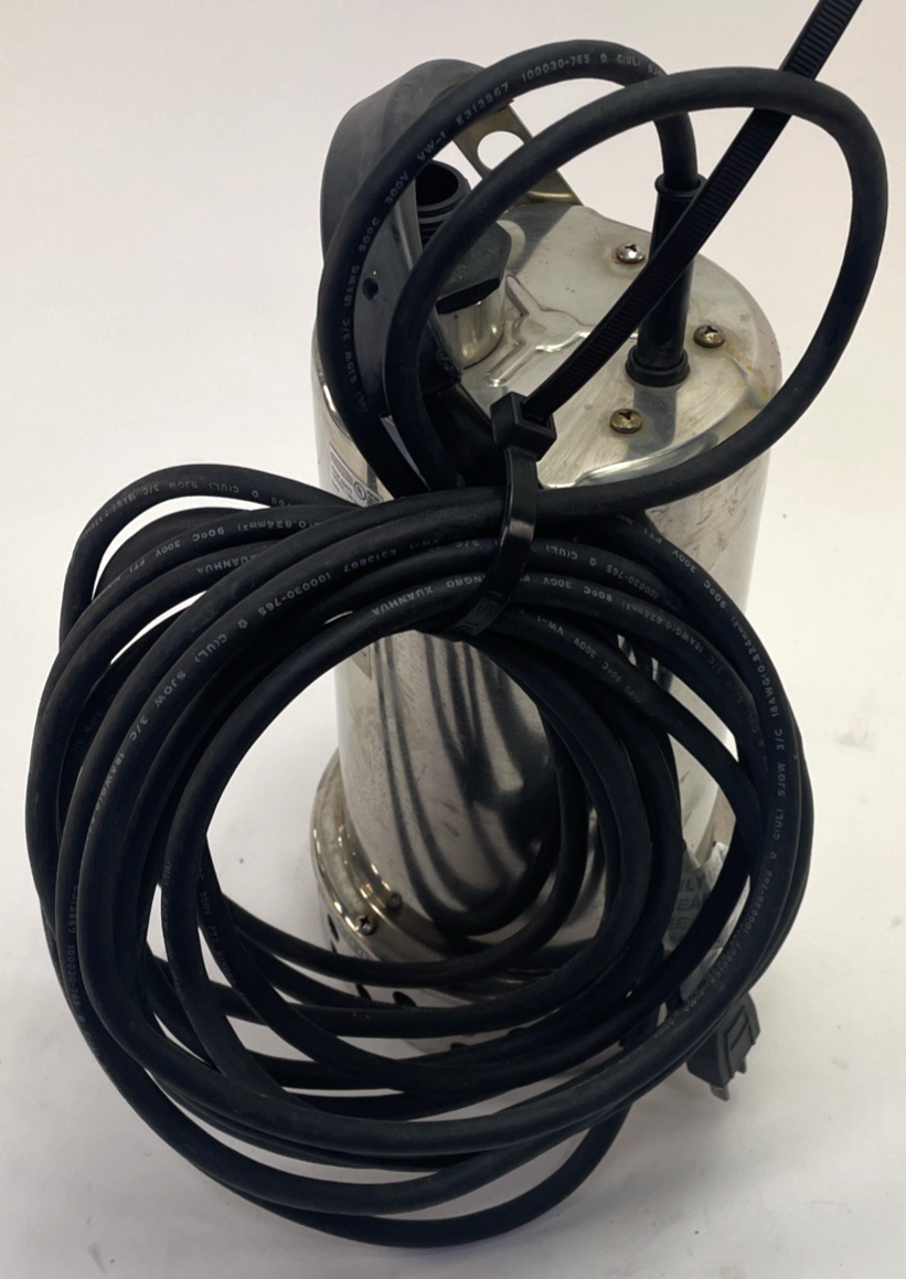 DRUMMOND 63477 3/4HP SUBMERSIBLE UTILITY PUMP STAINLESS STEEL 4400GPH - TESTED