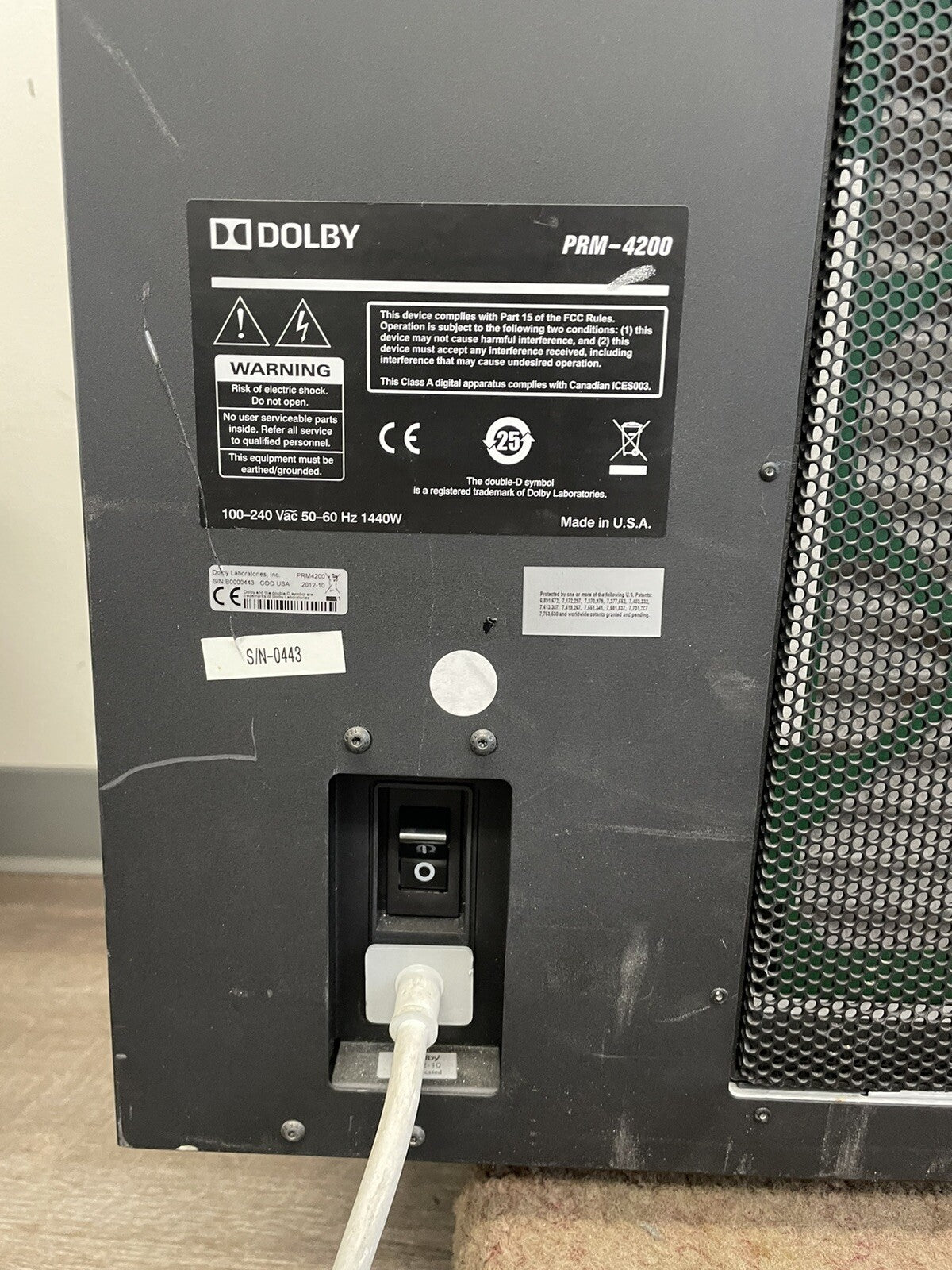 Dolby PRM 4200 Professional Reference LCD Monitor WITH REMOTE CONTROL FREE SHIP