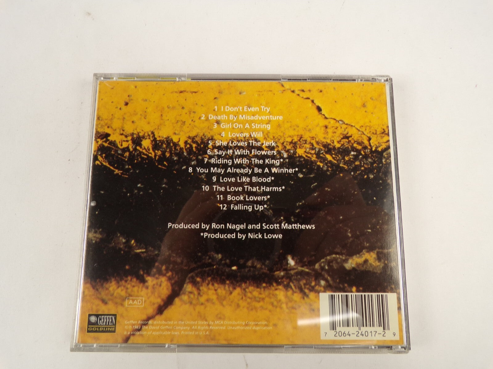 Riding With The King John Hiatt I Don't Even Try Lovers Will Falling Up CD#46