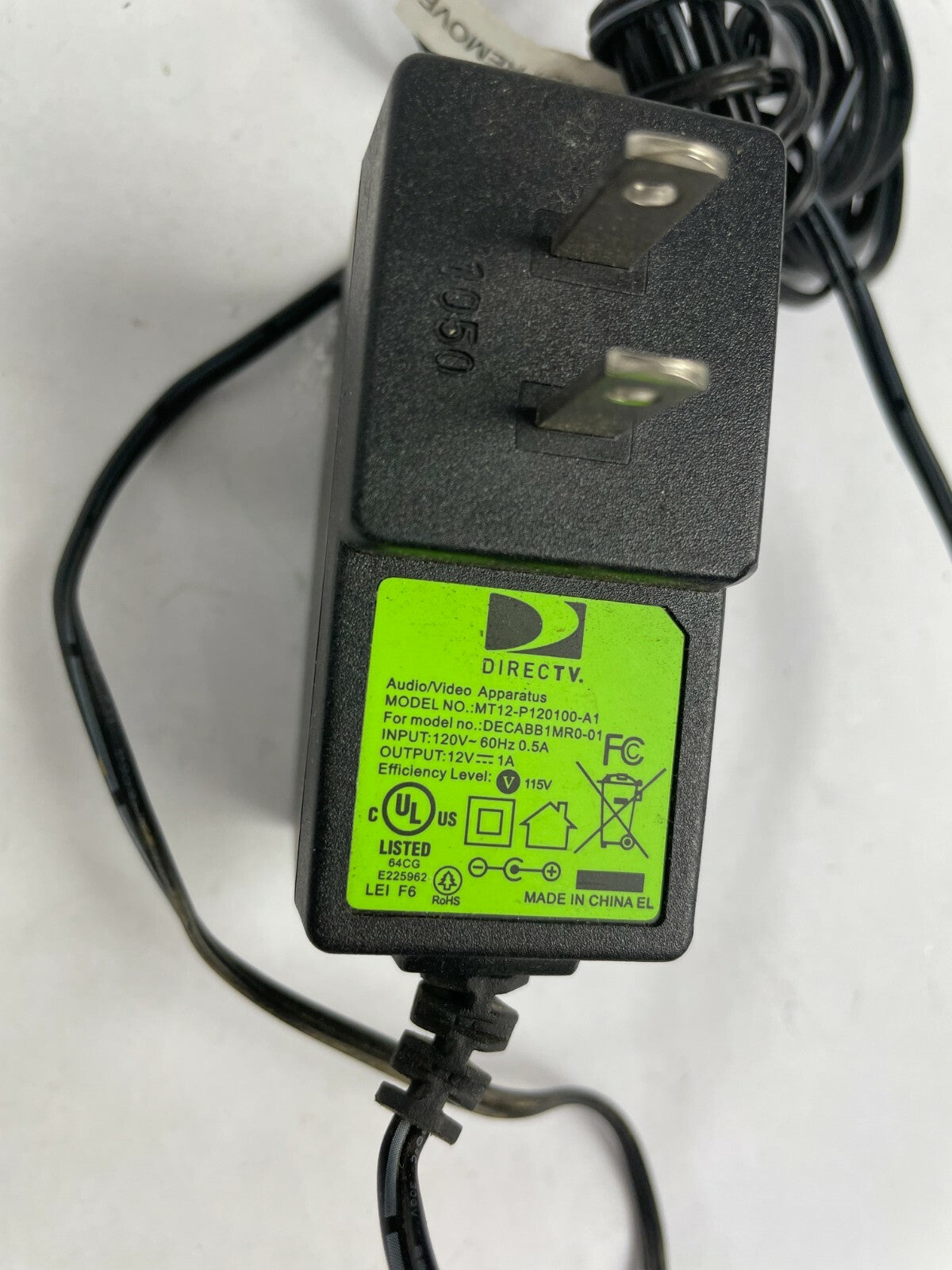 Genuine DirectTv MT12P120100a1 AC Adapter Op 12 V 1 A Power Supply Adapter A52