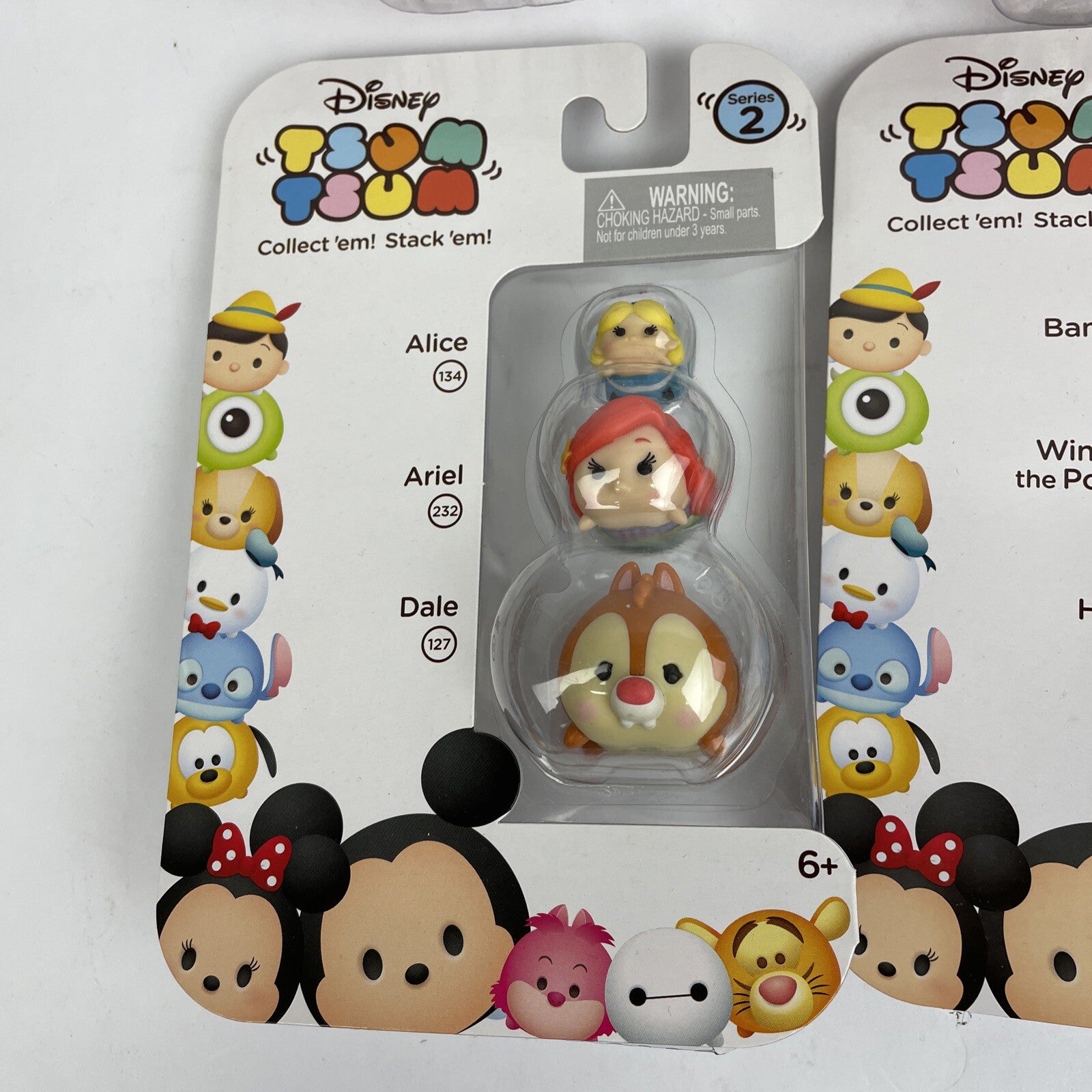 Disney Tsum Tsum Series 2 Three Stack Pack Vinyl Mini Toys Lot of 9 New Sealed