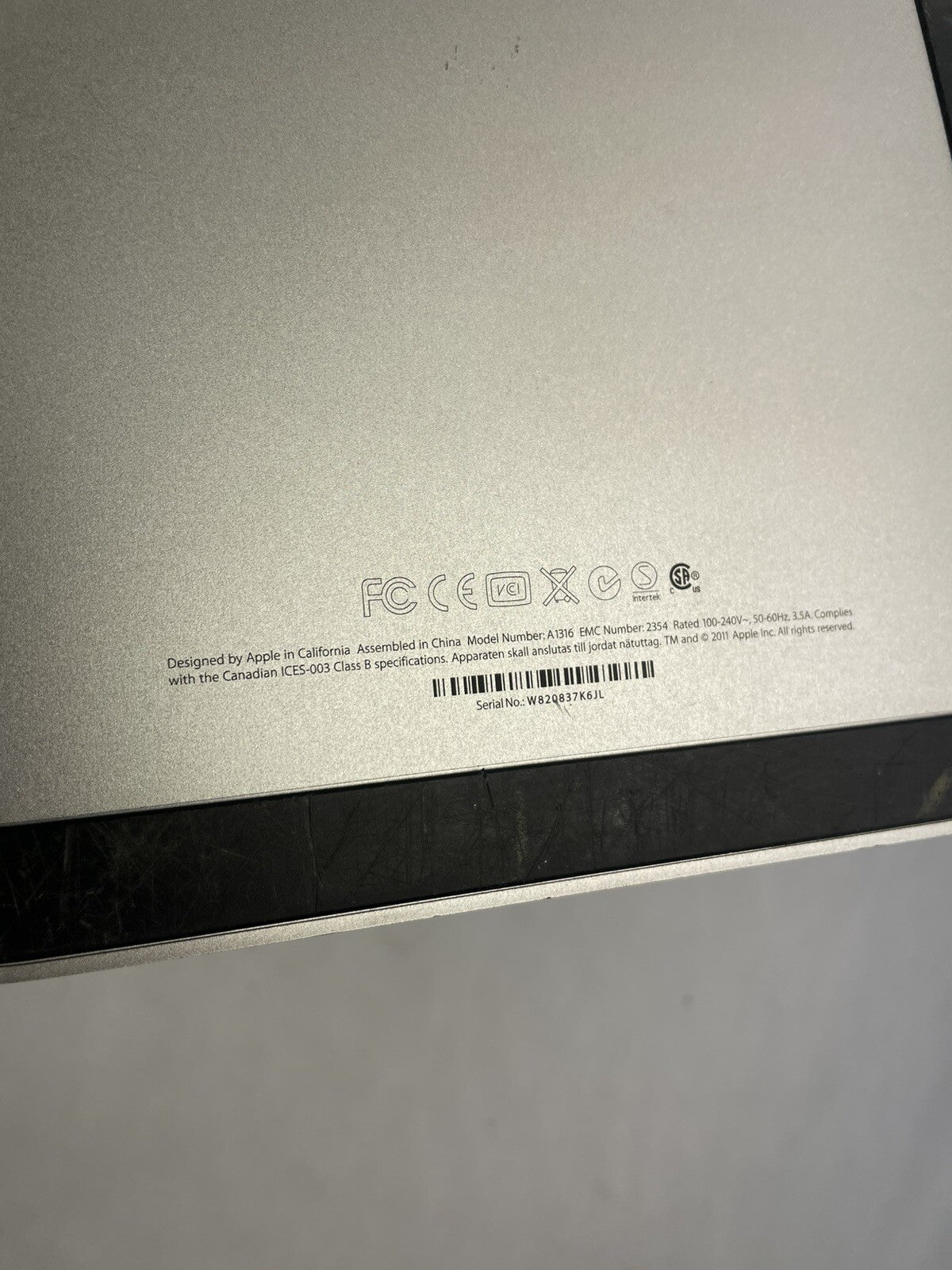 A1316 Apple Cinema Display LED 27" A1316 Leg Stand